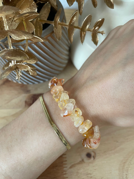 Citrin Splitterarmband AA-Qualität