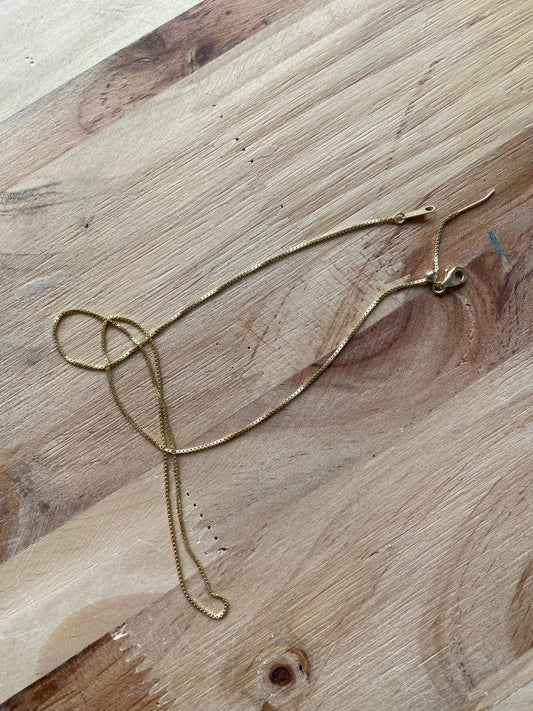 Verstellbare Kette aus vergoldetem 925er Silber
